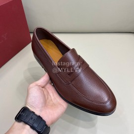 Bally Soft Calf Leather Casual Shoes For Men Brown
