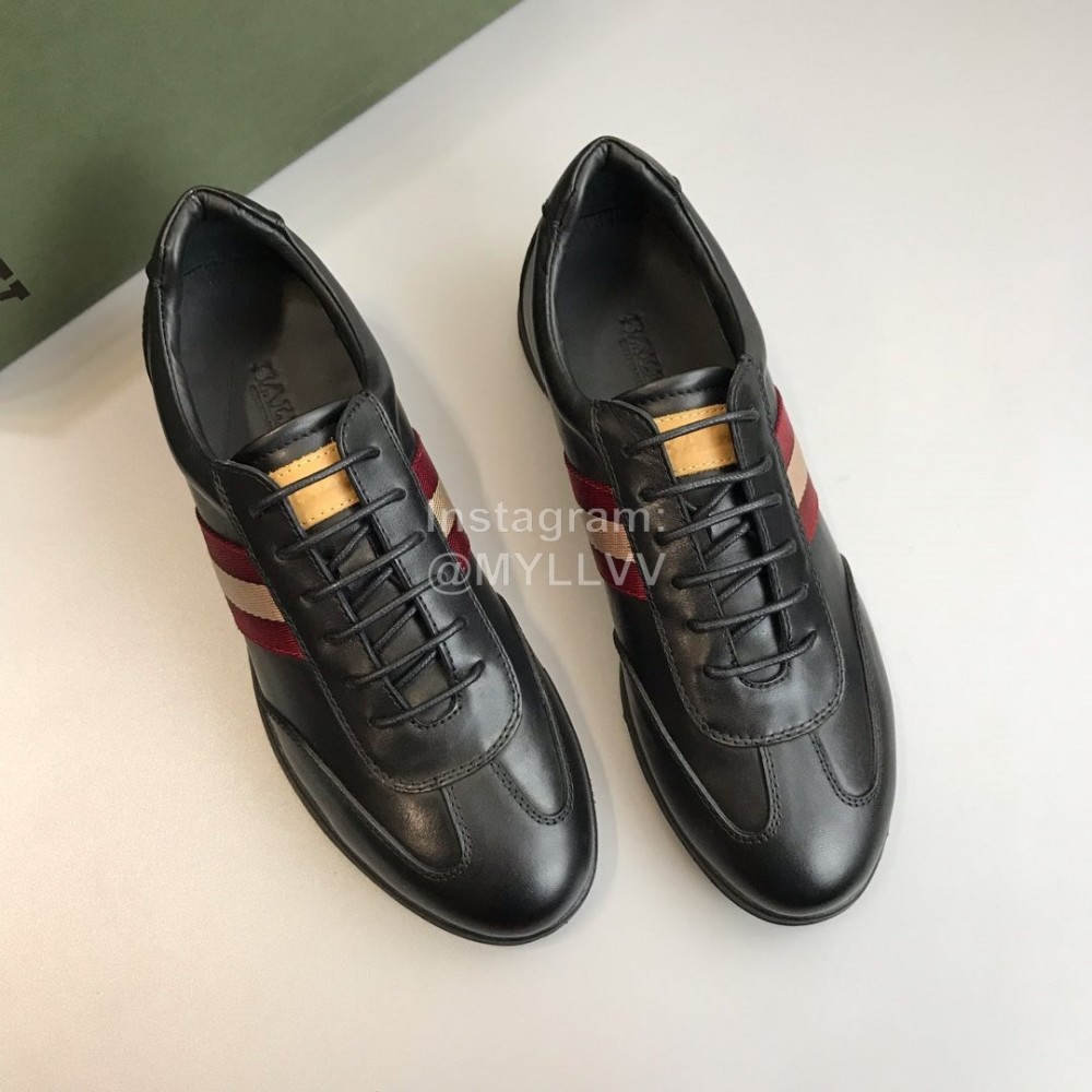 Bally Calf Leather Lace Up Casual Shoes For Men 