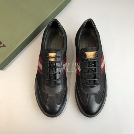 Bally Calf Leather Lace Up Casual Shoes For Men 