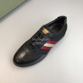 Bally Calf Leather Lace Up Casual Shoes For Men 