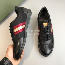 Bally Calf Leather Lace Up Casual Shoes For Men 