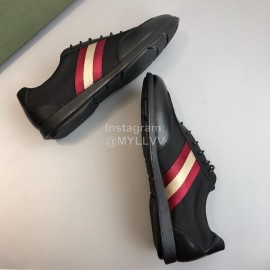 Bally Calf Leather Lace Up Casual Shoes For Men 