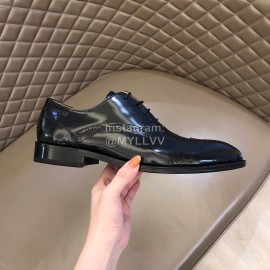 Bally Calf Leather Lace Up Business Shoes For Men Black