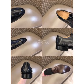 Bally Calf Leather Lace Up Business Shoes For Men Black