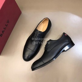 Bally Calf Leather Lace Up Black Business Shoes For Men 