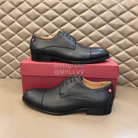 Bally Calf Leather Lace Up Black Business Shoes For Men 