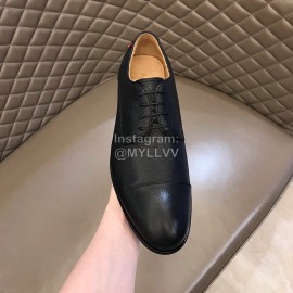 Bally Calf Leather Lace Up Black Business Shoes For Men 