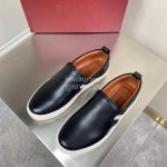 Bally Calf Leather Casual Shoes For Men Black