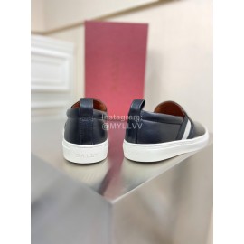 Bally Calf Leather Casual Shoes For Men Black