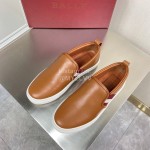 Bally Calf Leather Casual Shoes For Men Brown