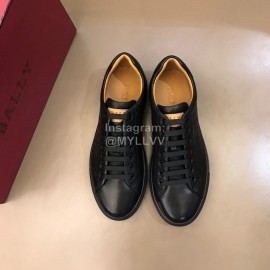 Bally Spring Summer Calfskin Casual Shoes For Men Black