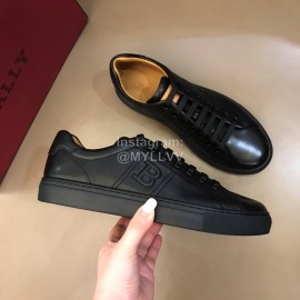 Bally Spring Summer Calfskin Casual Shoes For Men Black