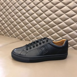 Bally Spring Summer Calfskin Casual Shoes For Men Black