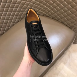 Bally Spring Summer Calfskin Casual Shoes For Men Black