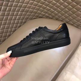 Bally Spring Summer Calfskin Casual Shoes For Men Black