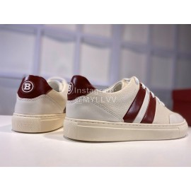 Bally Napa Leather Casual Sneakers For Men White