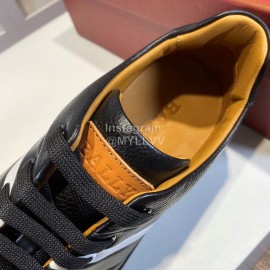 Bally Napa Leather Casual Sneakers For Men Black