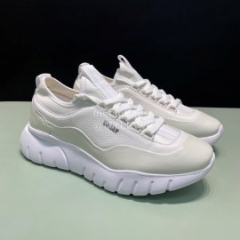 Bally Bikki Light Leather Casual Sneakers For Men White