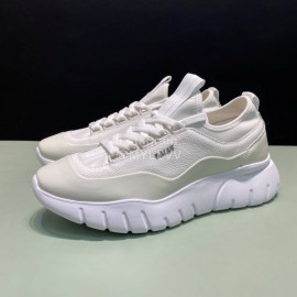 Bally Bikki Light Leather Casual Sneakers For Men White