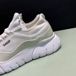 Bally Bikki Light Leather Casual Sneakers For Men White