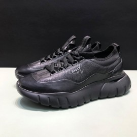 Bally Bikki Light Leather Casual Sneakers For Men Black