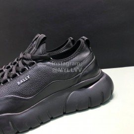 Bally Bikki Light Leather Casual Sneakers For Men Black