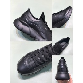 Bally Bikki Light Leather Casual Sneakers For Men Black
