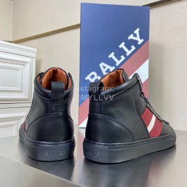 Bally Black Cowhide Classic High Top Casual Shoes For Men