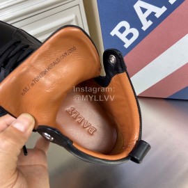 Bally Black Cowhide Classic High Top Casual Shoes For Men