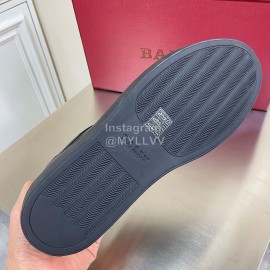 Bally Lychee Grain Cowhide Casual Shoes For Men Black