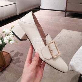 Bally Spring Fashion Calfskin Muller Shoes For Women White