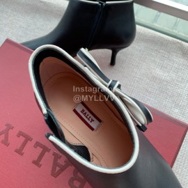 Bally Fashion Calfskin High Heel Pointed Boots For Women Black