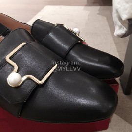 Bally Spring Fashion Calfskin Shoes For Women Black