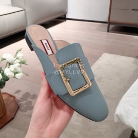 Bally Spring Fashion Blue Calfskin Muller Shoes Fo..