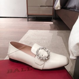 Bally Spring Fashion Calfskin Shoes For Women White