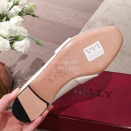 Bally Spring Fashion Calfskin Shoes For Women White