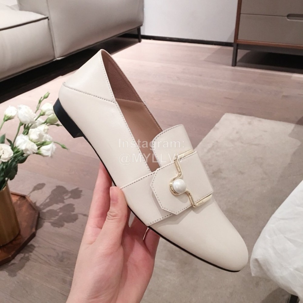 Bally Spring White Fashion Calfskin Shoes For Women 