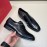 Balmain Black Calf Leather Lace Up Shoes For Men