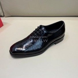 Balmain New Black Calf Leather Lace Up Shoes For Men