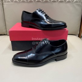 Balmain Black Calf Leather Fashion Lace Up Shoes For Men