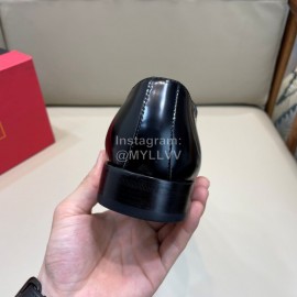 Balmain Black Calf Leather Fashion Lace Up Shoes For Men