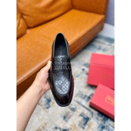 Balmain Fashion Woven Calf Leather Shoes For Men