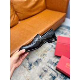 Balmain Fashion Woven Calf Leather Shoes For Men