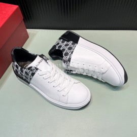 Balmain New Calf Leather Lace Up Leisure Shoes For Men Black