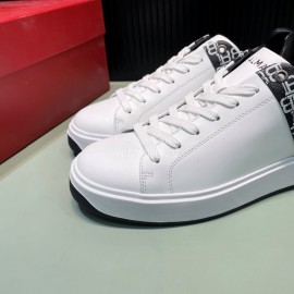 Balmain New Calf Leather Lace Up Leisure Shoes For Men Black