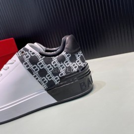 Balmain New Calf Leather Lace Up Leisure Shoes For Men Black