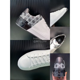 Balmain New Calf Leather Lace Up Leisure Shoes For Men Black