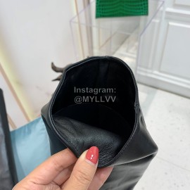 Balmain Autumn Winter New Cowhide Pointed B Heel Boots For Women Black