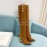 Balmain Autumn Winter New Velvet Cowhide Pointed B Heel Boots For Women Brown