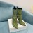Balmain Skye Knitted High Heel Short Boots For Women Yellow